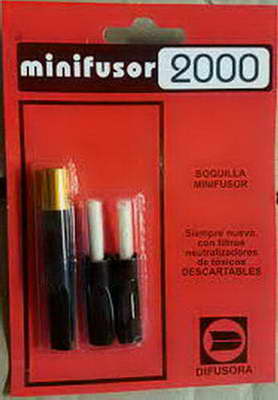MINIFUSOR BOQUILLA ( BLANCA - NEGRO ) X 1